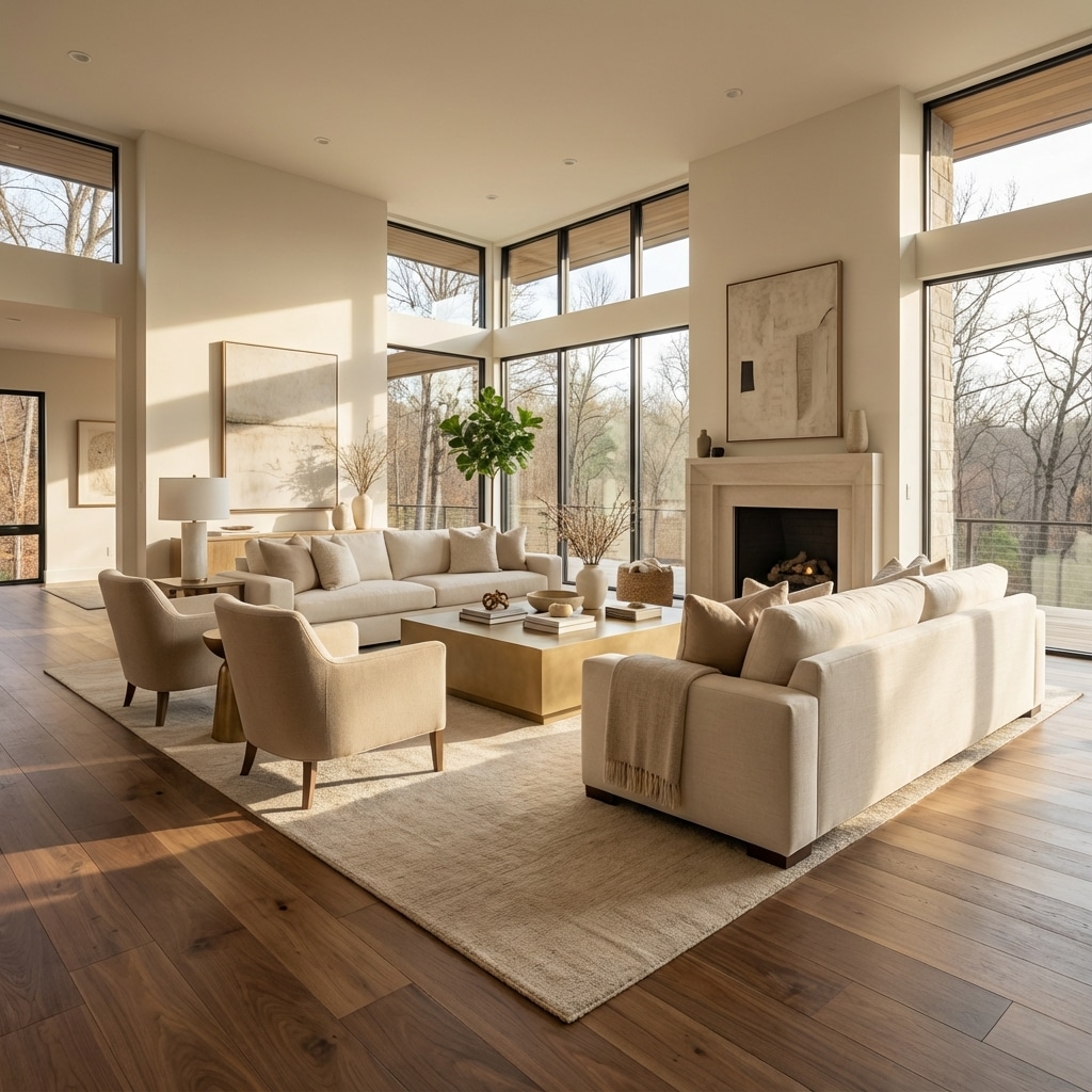 Luxury flooring installation